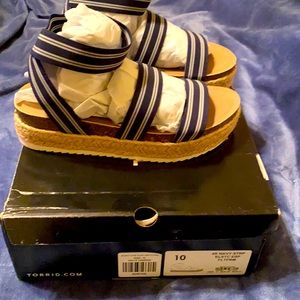 Torrid Sandals Size 10 .